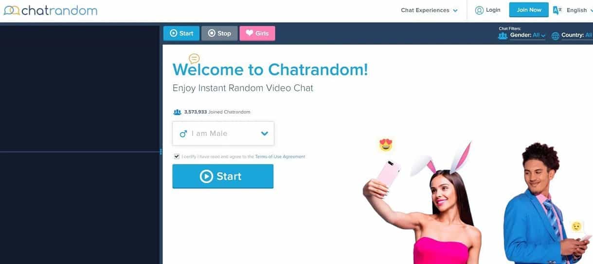 Omegle video random chat free