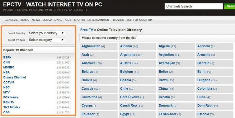 Live TV Streaming Sites